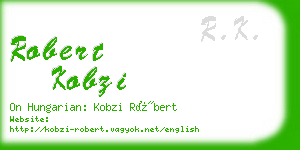 robert kobzi business card